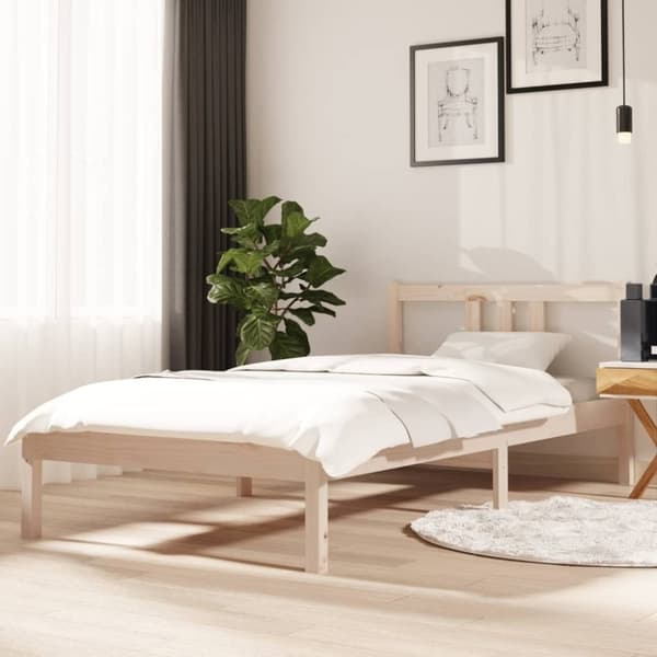 vidaXL sengeramme 90x190 cm massivt træ