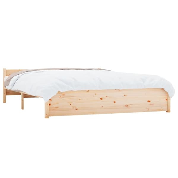 vidaXL sengeramme 140x190 cm massivt træ
