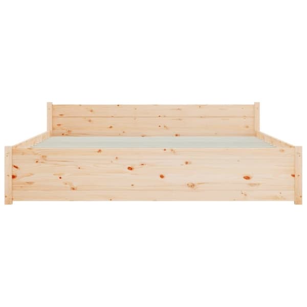 vidaXL sengeramme 140x190 cm massivt træ