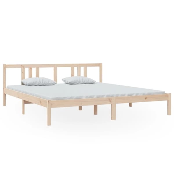 vidaXL sengeramme 180x200 cm massivt fyrretræ