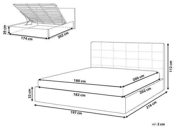 Parisänky vaaleanharmaa 180 x 200 cm samettiverhoilu säilytystila tuftattu pääty sälepohja moderni