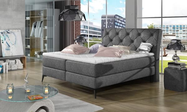 Kontinentalseng sæt med opbevaring Trudy 160-180 stof