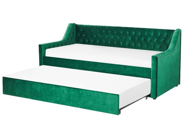 Dagbädd Säng Lamellram Grön 90 x 200 m Glam