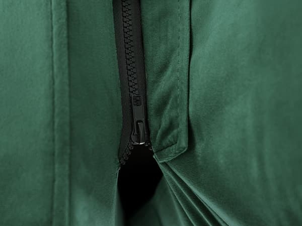 Dobbeltseng Grøn Velour 180 x 200 cm Dekorativ Polstret Seng med Rygpuder Sengegavl Moderne Voksen Kvalitetseng til Teenageværelse Design