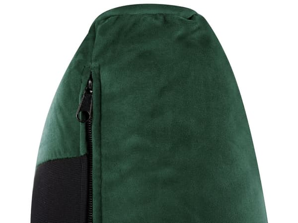 Dobbeltseng Grøn Velour 180 x 200 cm Dekorativ Polstret Seng med Rygpuder Sengegavl Moderne Voksen Kvalitetseng til Teenageværelse Design