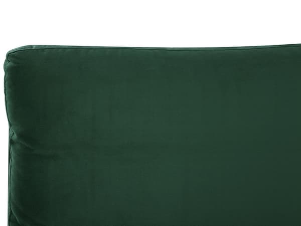 Parisänky smaragdinvihreä 140 x 200 cm samettiverhoilu sälepohja pehmustettu pääty