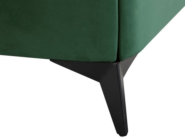 Parisänky smaragdinvihreä 140 x 200 cm samettiverhoilu sälepohja pehmustettu pääty