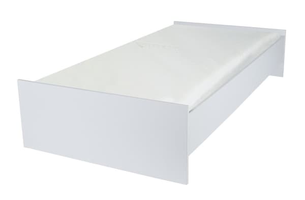 Teenageseng 190x90 cm - hvid - med lamelbund