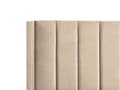 Pikkukuva 7 / 10: Parisänky beige sametti verhoiltu metallijalat 180 x 200 cm sälepohja tikattu pääty moderni tyyli