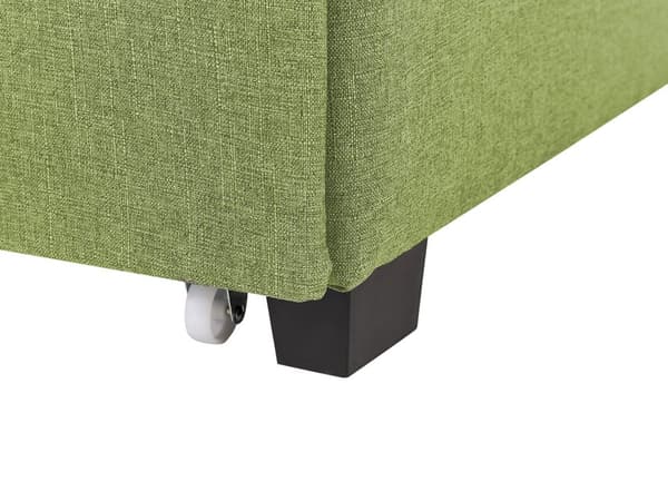 Parisänky vihreä kangas verhoilu 180 x 200 cm sälepohja laatikoilla tuftattu pääty glamour