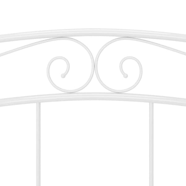 vidaXL Sengeramme hvit metall 140x200 cm