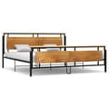 Miniatyrbilde 2 av 8: vidaXL Sengeramme metall 200x200 cm