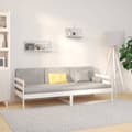 Miniatyrbilde 3 av 9: vidaXL Dagseng hvit 90x190 cm heltre furu
