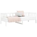 Miniatyrbilde 7 av 11: vidaXL Dagseng uten madrass hvit 80x200 cm heltre furu