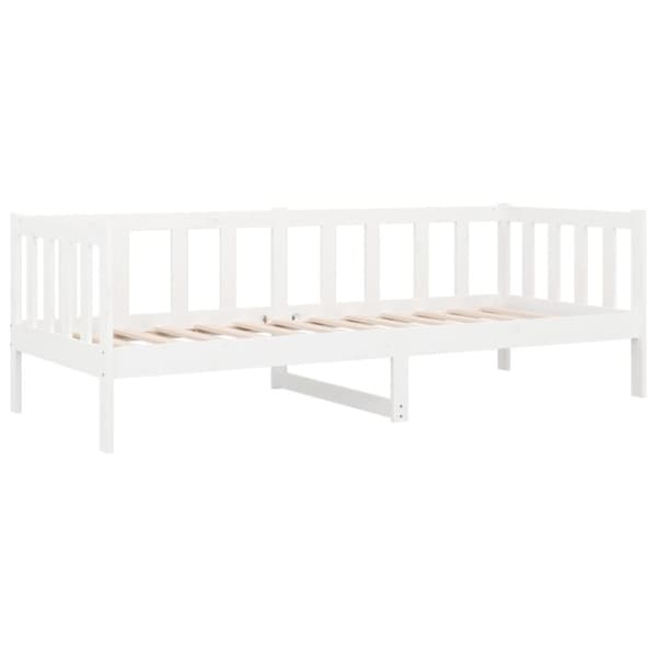 vidaXL Dagseng uten madrass hvit 80x200 cm heltre furu
