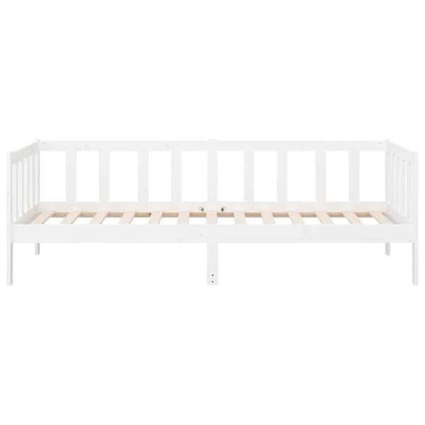 vidaXL Dagseng uten madrass hvit 80x200 cm heltre furu