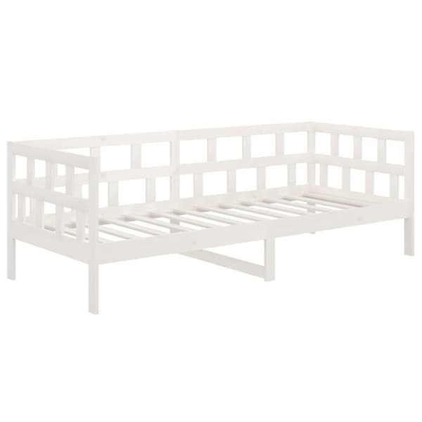vidaXL Dagbädd vit massiv furu 80x200 cm