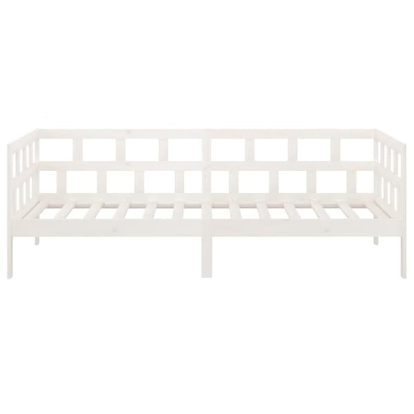 vidaXL Dagbädd vit massiv furu 80x200 cm