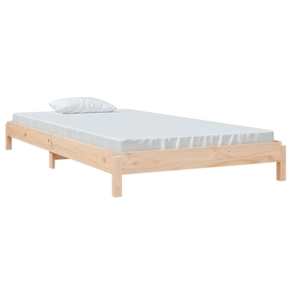 vidaXL Stapelbar säng 90x200 cm massivt furuträ
