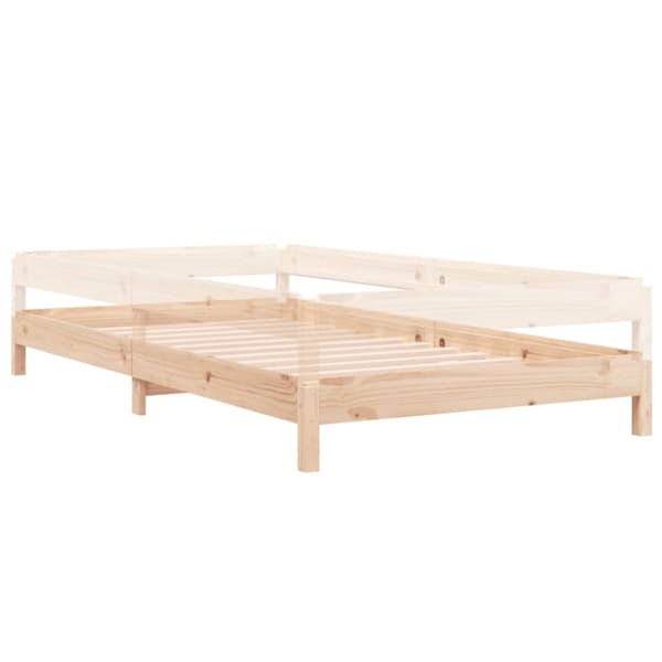 vidaXL Stapelbar säng 90x200 cm massivt furuträ