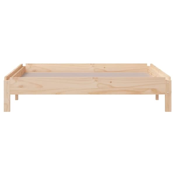 vidaXL Stapelbar säng 90x200 cm massivt furuträ