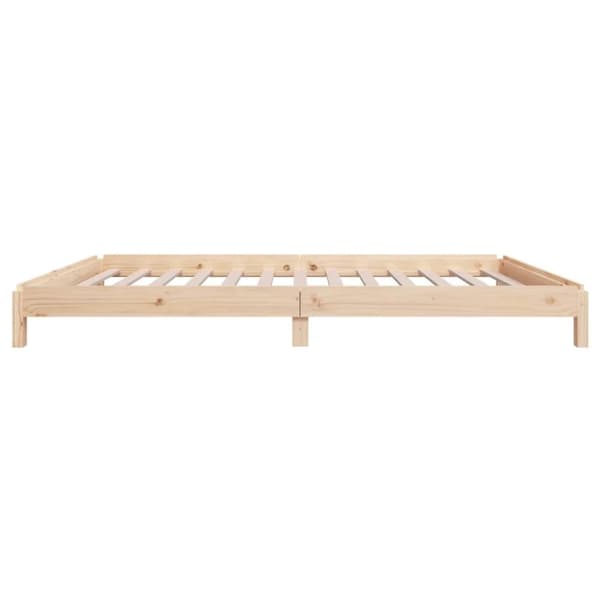 vidaXL Stapelbar säng 90x200 cm massivt furuträ