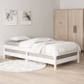 Miniatyrbilde 5 av 11: vidaXL Stableseng hvit 90x190 cm heltre furu