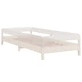 Miniatyrbilde 7 av 11: vidaXL Stableseng hvit 90x190 cm heltre furu