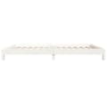 Miniatyrbilde 10 av 11: vidaXL Stableseng hvit 90x190 cm heltre furu