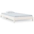 Miniatyrbilde 2 av 11: vidaXL Stableseng hvit 90x190 cm heltre furu