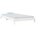 Miniatyrbilde 4 av 11: vidaXL Stableseng hvit 75x190 cm heltre furu