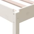 Miniatyrbilde 11 av 11: vidaXL Stableseng hvit 75x190 cm heltre furu