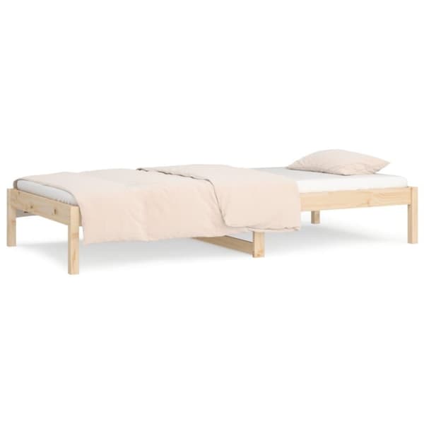 vidaXL Dagbädd 80x200 cm massiv furu