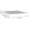 Miniatyrbilde 8 av 9: vidaXL Sengeramme hvit 150x200 cm King Size heltre