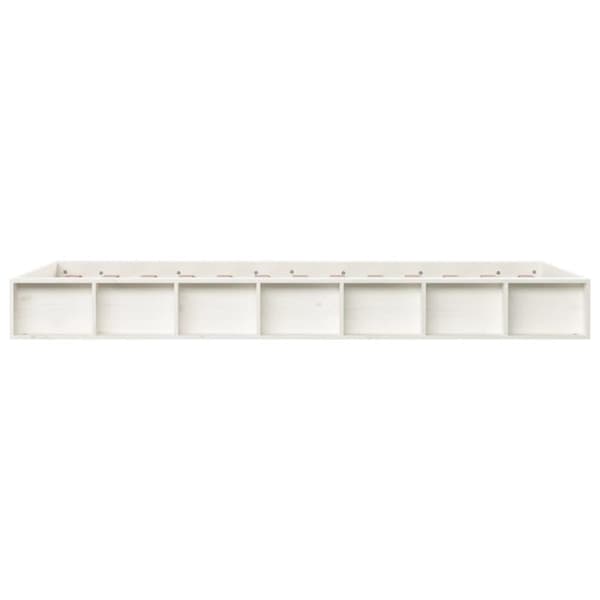 vidaXL Sengeramme hvit 90x200 cm heltre