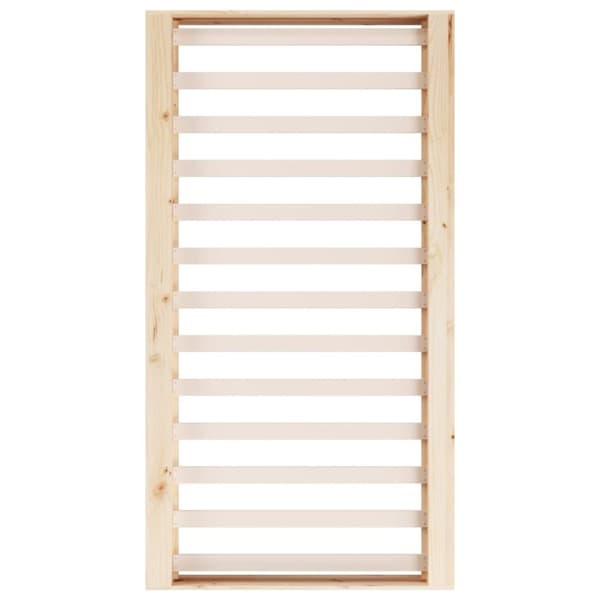 vidaXL Sängram massiv furu 135x190 cm