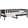 Miniatyrbilde 3 av 11: vidaXL Dagseng svart 90x200 cm heltre furu