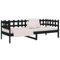 Miniatyrbilde 6 av 11: vidaXL Dagseng svart 90x200 cm heltre furu