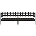 Miniatyrbilde 8 av 11: vidaXL Dagseng svart 90x200 cm heltre furu
