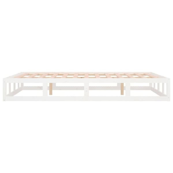 vidaXL Sengeramme hvit 140x200 cm heltre