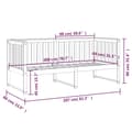 Miniatyrbild 11 av 11: vidaXL Dagbädd 80x200 cm massiv furu