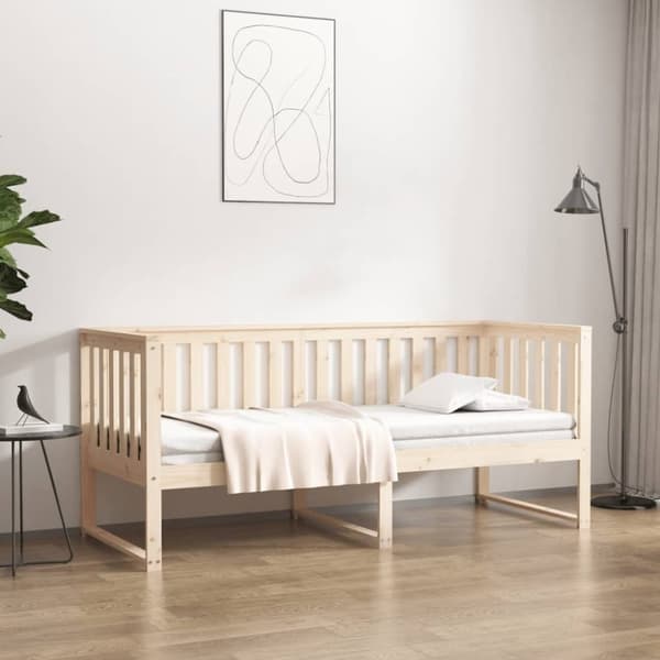 vidaXL Dagbädd 75x190 cm massivt furu