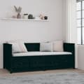 Miniatyrbilde 5 av 11: vidaXL Dagseng svart 80x200 cm heltre furu