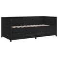 Miniatyrbilde 10 av 11: vidaXL Dagseng svart 80x200 cm heltre furu