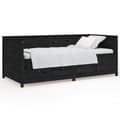 Miniatyrbilde 1 av 11: vidaXL Dagseng svart 80x200 cm heltre furu