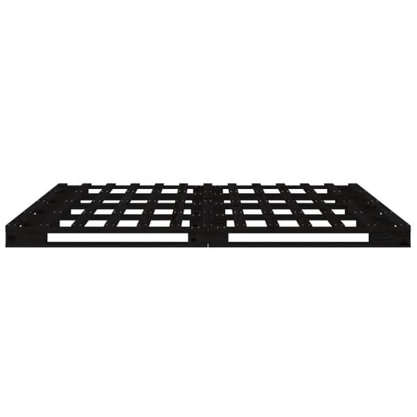 vidaXL Palleseng svart 120x200 cm heltre furu