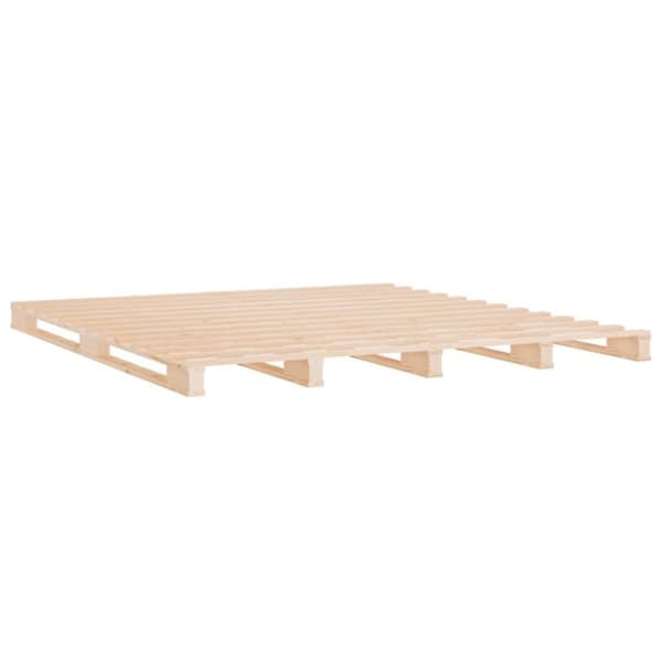 vidaXL Palleseng 180x200 cm heltre furu Super King