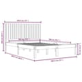 Miniatyrbilde 6 av 6: vidaXL Sengeramme heltre 180x200 cm Super King