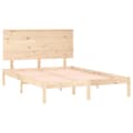 Miniatyrbilde 4 av 6: vidaXL Sengeramme uten madrass 140x190 cm heltre furu