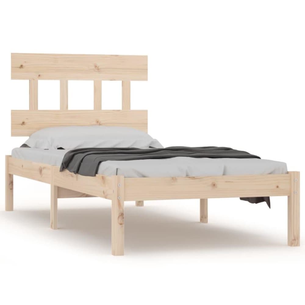 vidaXL Sängram massivt trä 90x190 cm 3FT6